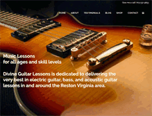 Tablet Screenshot of divineguitarlessons.com